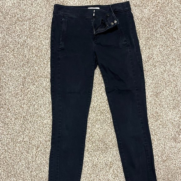 Ann Taylor Loft size 4 black crop/ankle pants - Picture 1 of 3